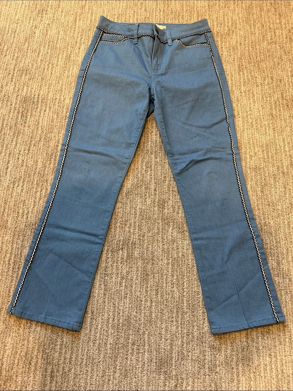 Tory Burch Jeans with Contrast Stitching - Picture 1 of 5